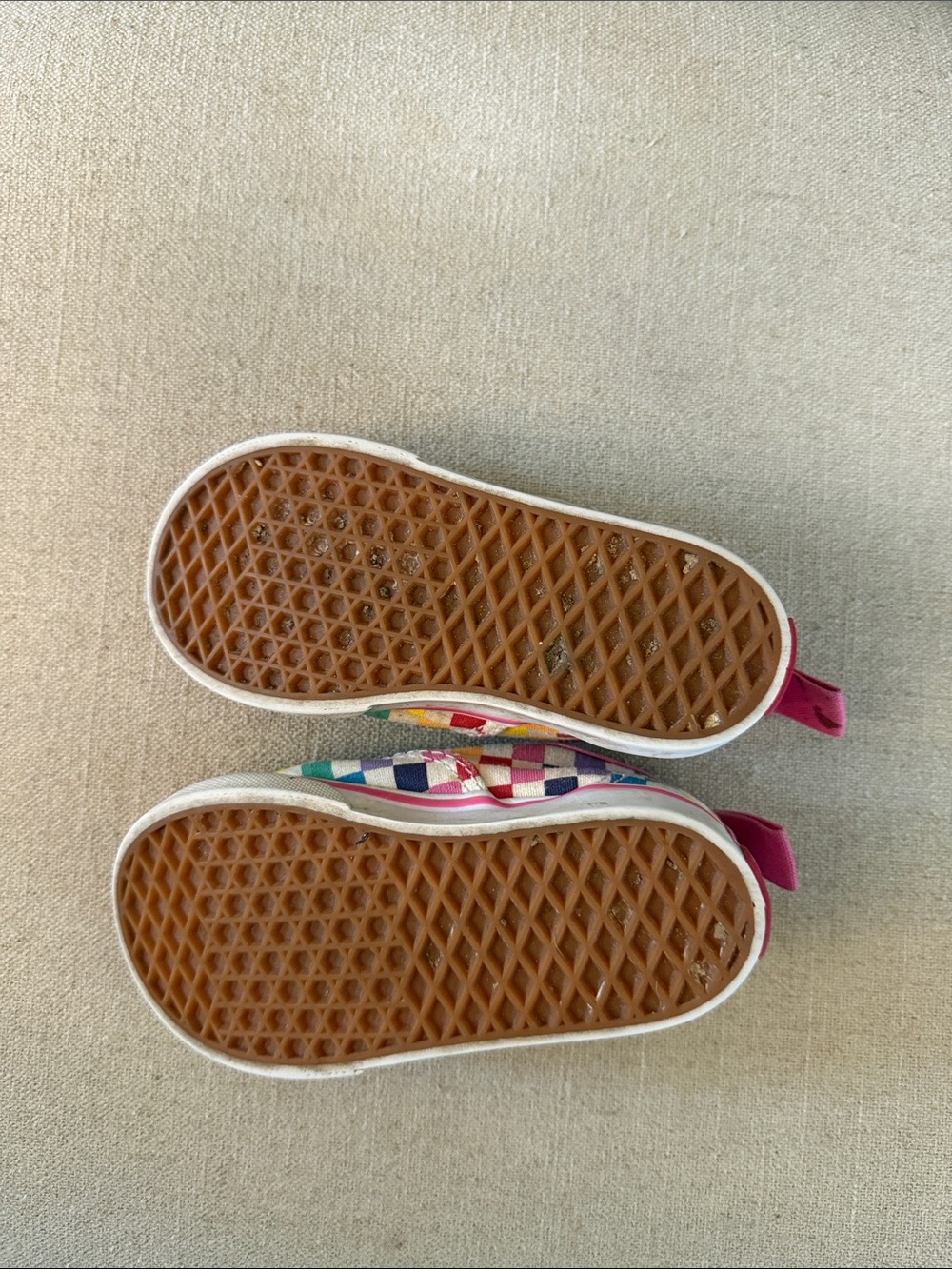 Vans Kids Baby Toddler Multicolor Checkerboard Sneakers Rainbow Size 6 - Picture 6 of 6